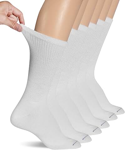 Women's Diabetes and Circulator Socks, 4 or 6 Pairs