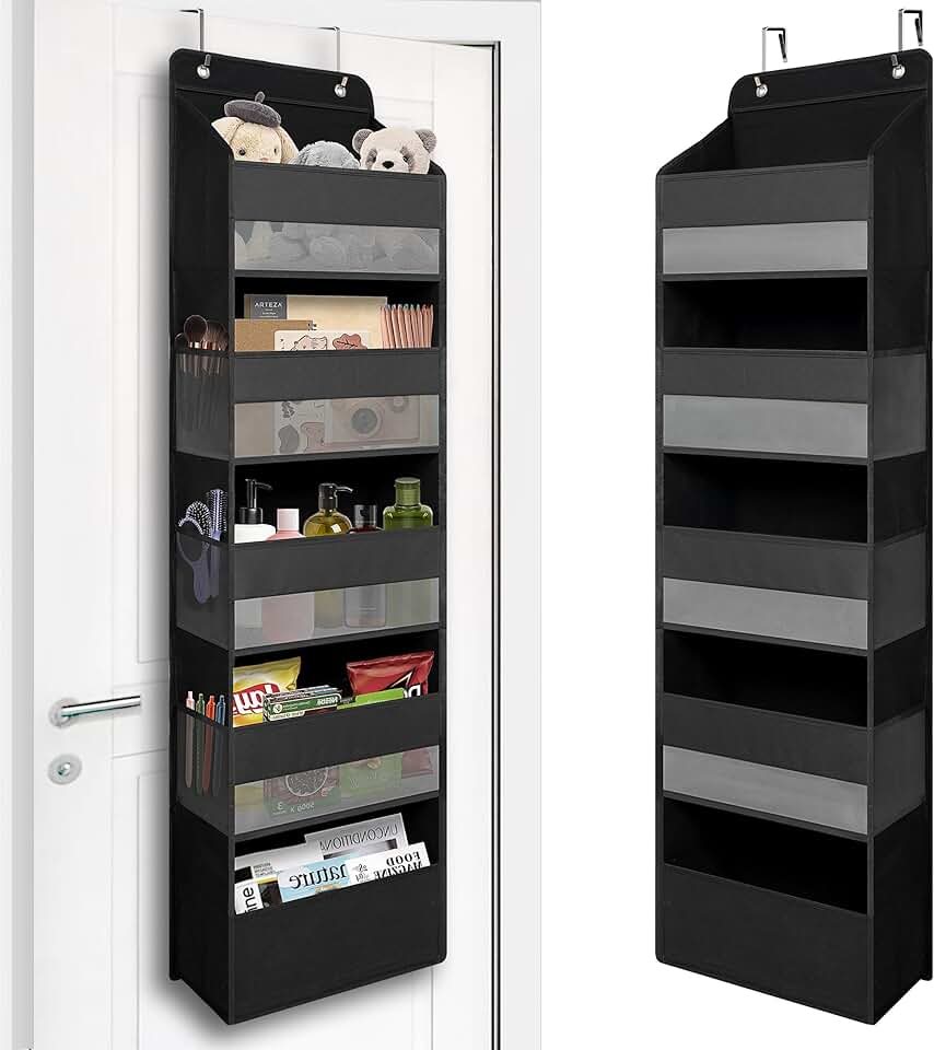 Over Door Organizer with 5 Large Pockets