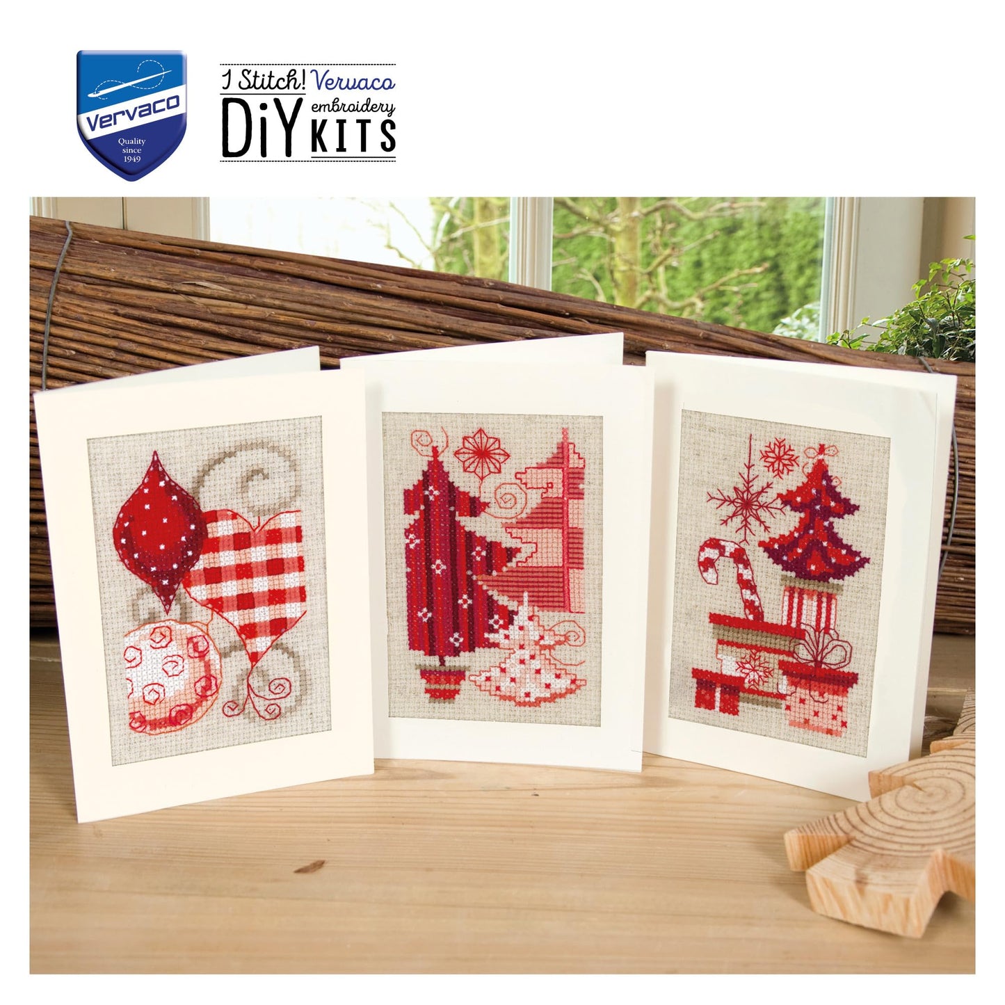 Set of 3 Greeting Card Kits with Motifs