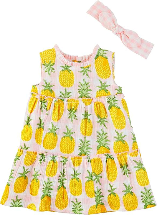 Baby Girl Dress and Headband Set
