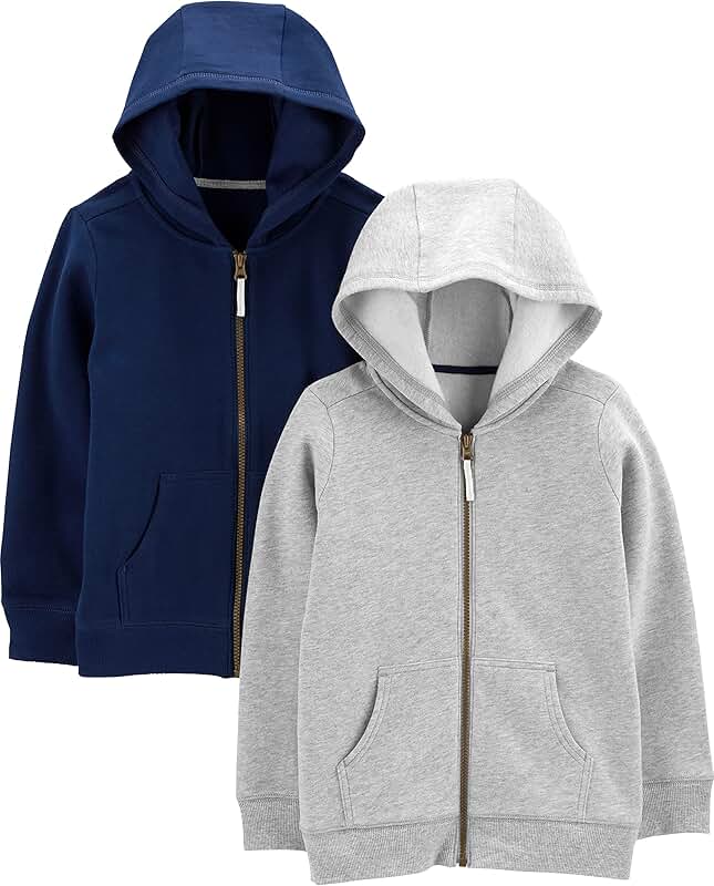 Baby Boys' 2-Pack Full Zip Hoodies