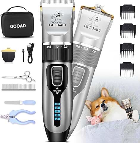 Dog Grooming Kit with Quiet Cordless Clippers