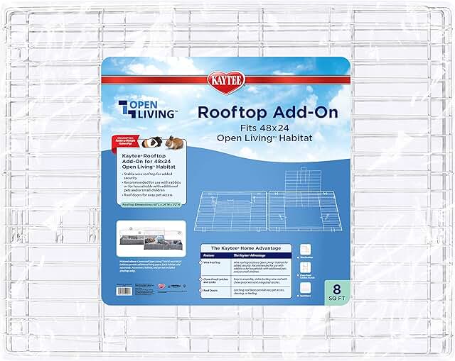 Open Living Habitat Rooftop Add-On for Small Pets