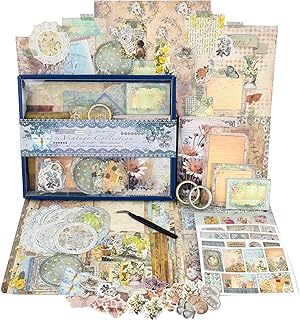 Vintage Wonderland Scrapbooking Kit with 202 Pieces