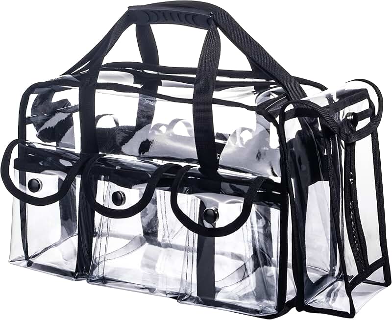 Large Clear PVC Makeup and Beauty Organizer Bag