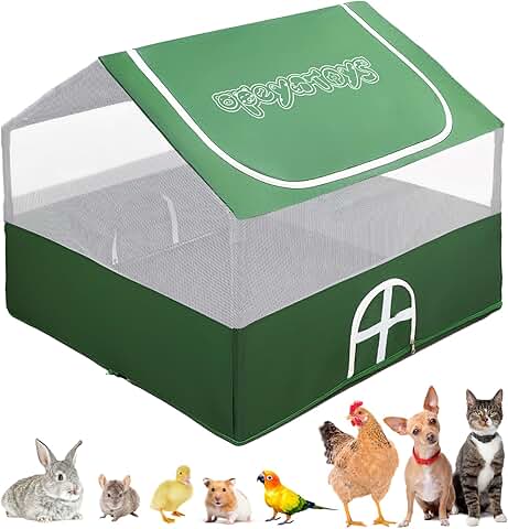 Small Animal Playpen for Indoor and Outdoor Use