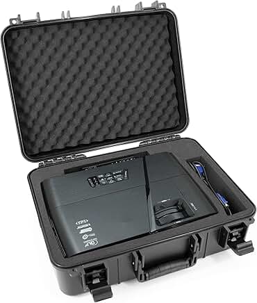 Projector Hard Case with Custom Foam for Travel