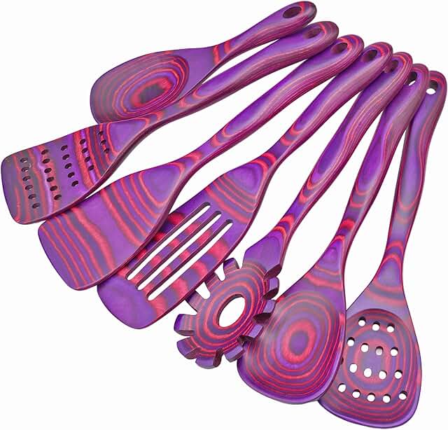 7-Piece Pakkawood Kitchen Utensil Set