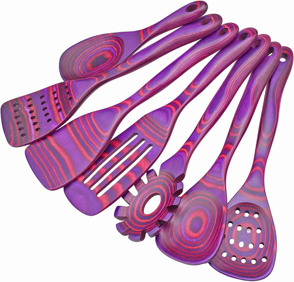 7-Piece Pakkawood Kitchen Utensil Set