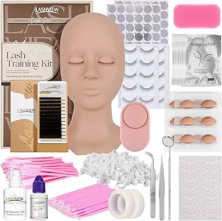 Lash Extension Kit with Mannequin Head and Accessories