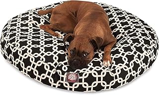 Large Round Indoor Outdoor Pet Dog Bed with Washable Cover