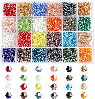 2880pcs 4mm Crystal Bicone Beads for Jewelry Making