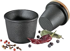 Cast Iron Spice Grinder with Beech Wood Lid