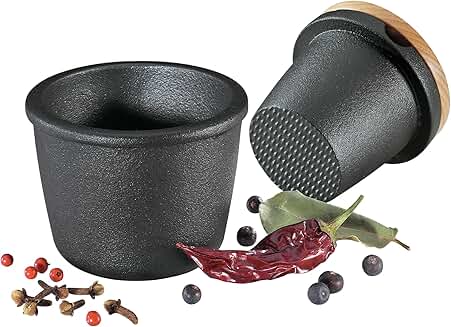 Cast Iron Spice Grinder with Beech Wood Lid