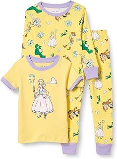 Girls' and Toddlers' Cotton Pajama Set, Pack of 3