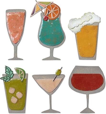 Happy Hour Thinlits Die Set, 24 Pieces