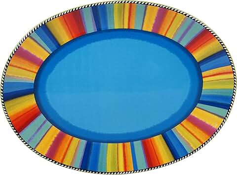 Large 16-inch Green Sierra Oval Platter