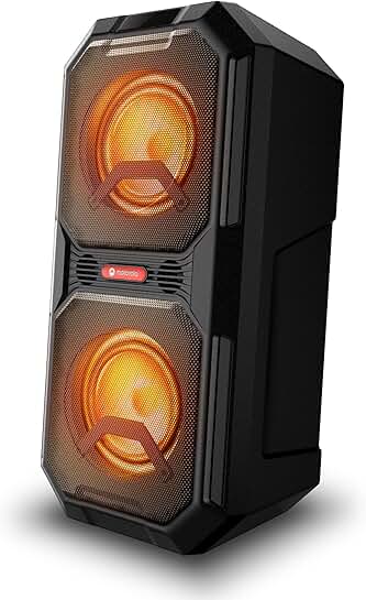 Portable Bluetooth Karaoke Speaker with Microphone and Lights