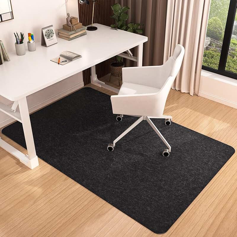 Large 55x35 Inch Office Chair Mat for Hardwood Floors