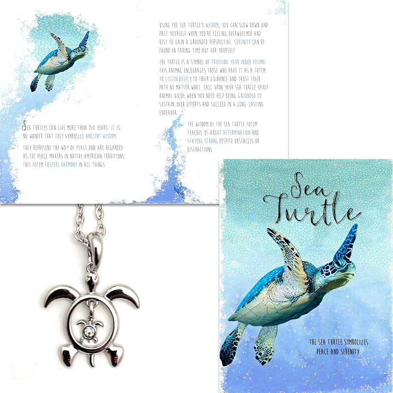 Sea Turtle Spirit Animal Greeting Card Gift Set