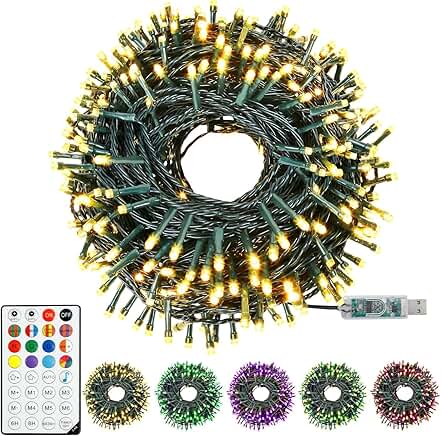 150 LED Christmas String Lights with Remote and App Control