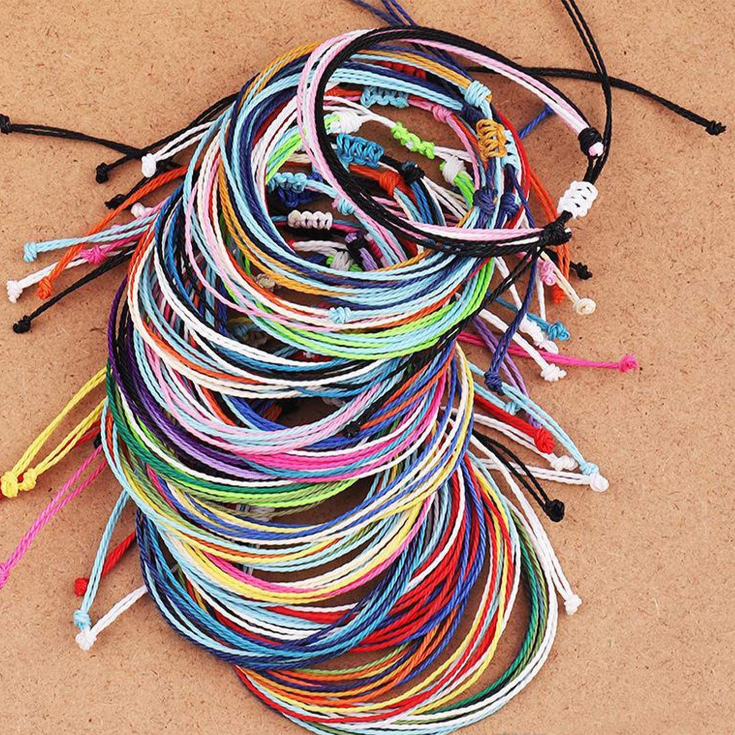 Waxed Polyester Cord Set for Jewelry Making and Bracelets