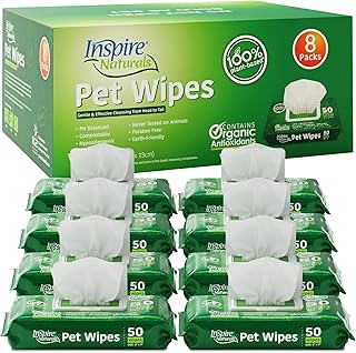 Natural Pet Wipes for Dogs and Cats