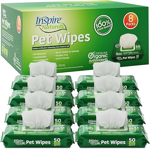 Natural Pet Wipes for Dogs and Cats