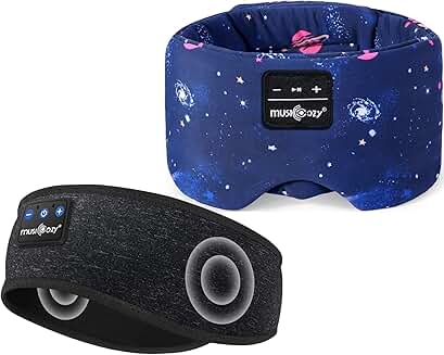 Wireless Sleep Mask with Headphones and Adjustable Band