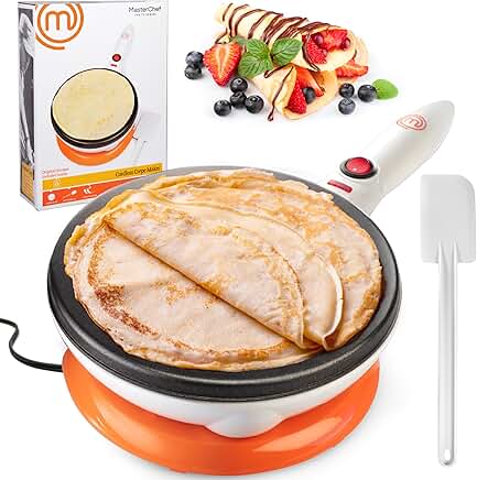 Cordless Crepe Maker with Nonstick Plate and Spatula