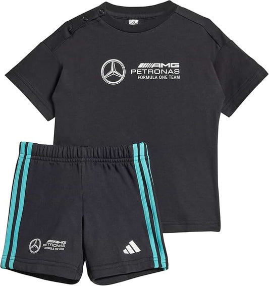 Unisex Baby F1 Team T-Shirt Set in Black and White