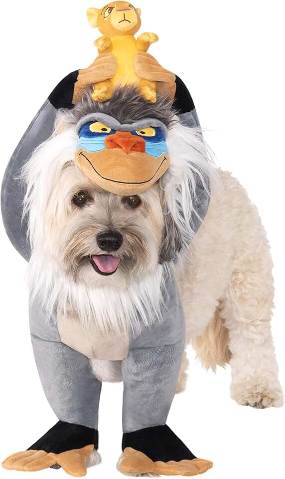 Lion King Rafiki Pet Costume for Dogs or Cats, XL