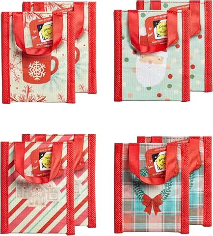 8 Pack Christmas Gift Card Holders with Digital Greeting Cards
