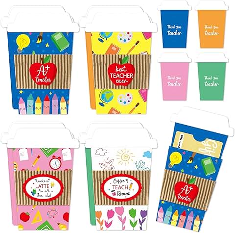 Teacher Appreciation Coffee Gift Card Holders