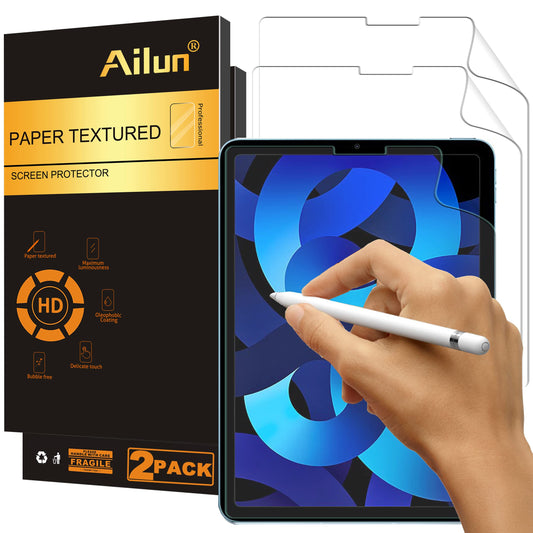 Paper textured screen protector for iPad Air 4/5 and iPad Pro 11 inch, 2-pack