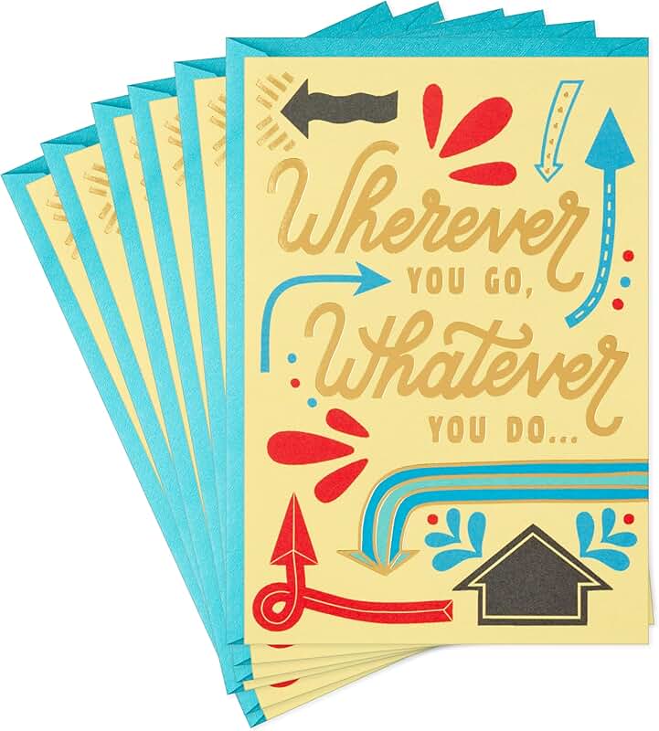 Six Graduation Cards with Envelopes