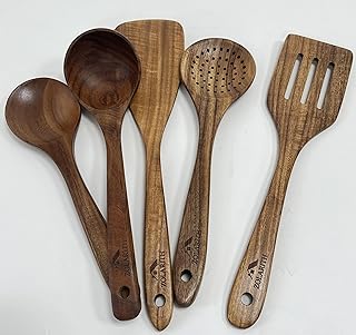 6-Piece Acacia Wood Kitchen Utensil Set