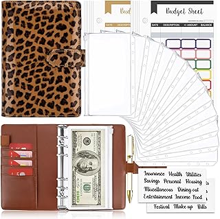 Budget Binder with Zipper Envelopes and Cash Organizer