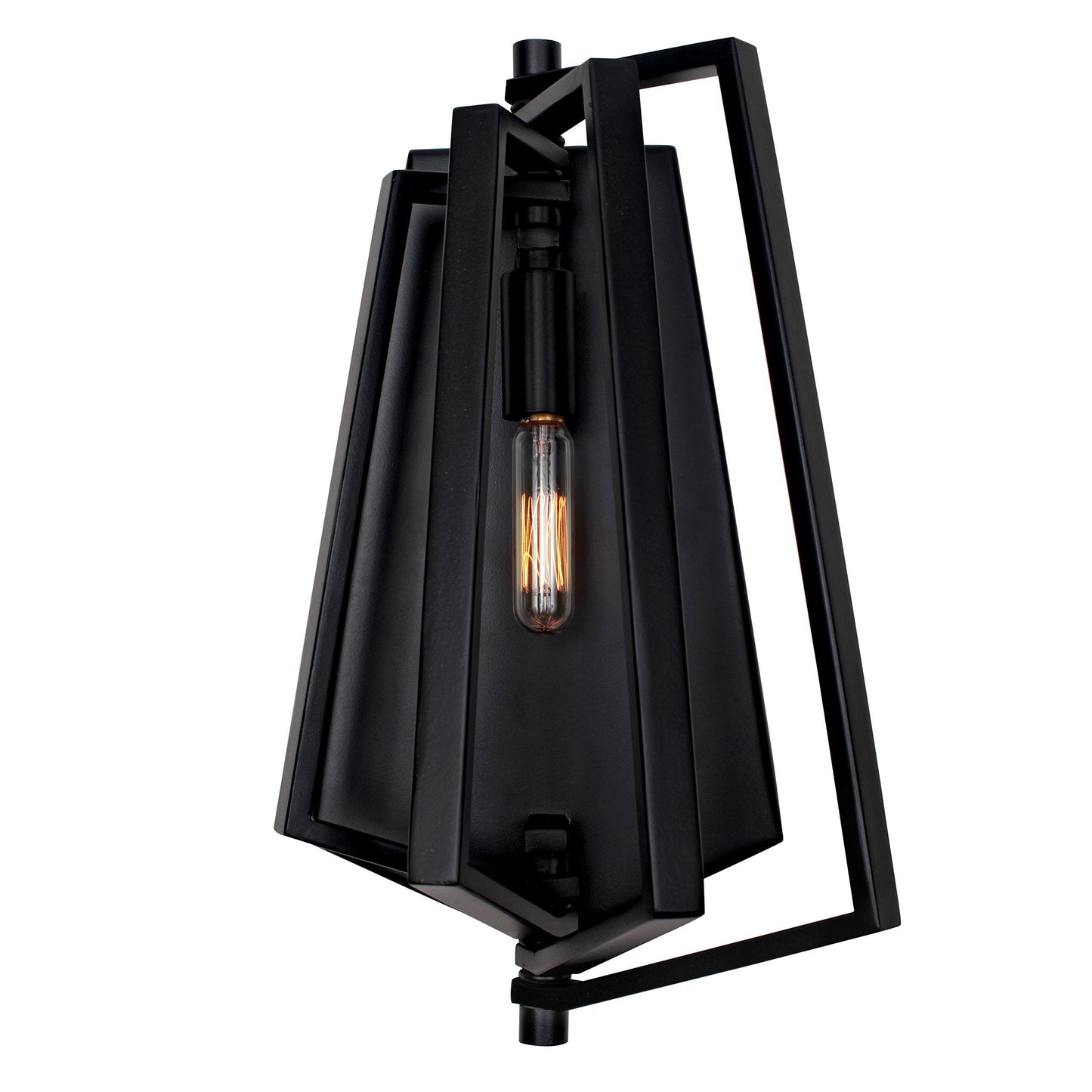 262W01BL Gymnast Wall Sconce, Black