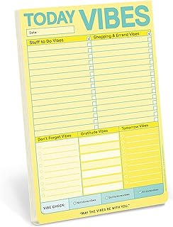 Daily To Do List and Planner Pad, 6 x 9 inches
