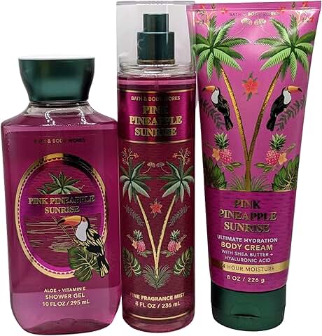 Pink Pineapple Sunrise 3-Piece Body Care Set