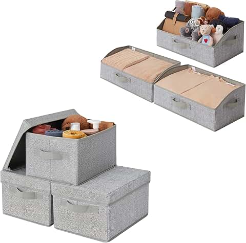 Bundle of 6 Clothing Storage Bins
