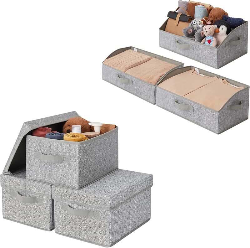 Bundle of 6 Clothing Storage Bins
