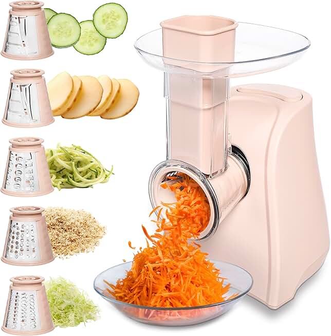 5-in-1 Electric Food Slicer and Shredder