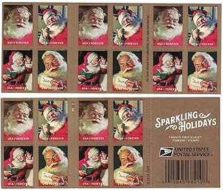 Holiday Sparkling Forever Postage Stamps, 20 Count