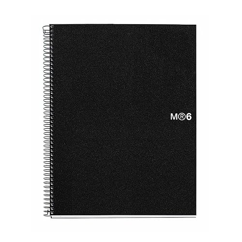 8.5 x11 Wirebound Notebook, 6-Subject, College Ruled