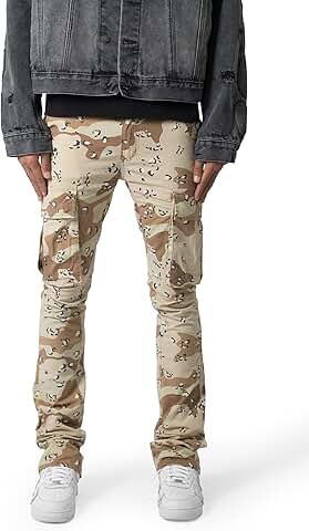 Men's Convertible Skinny Cargo Denim