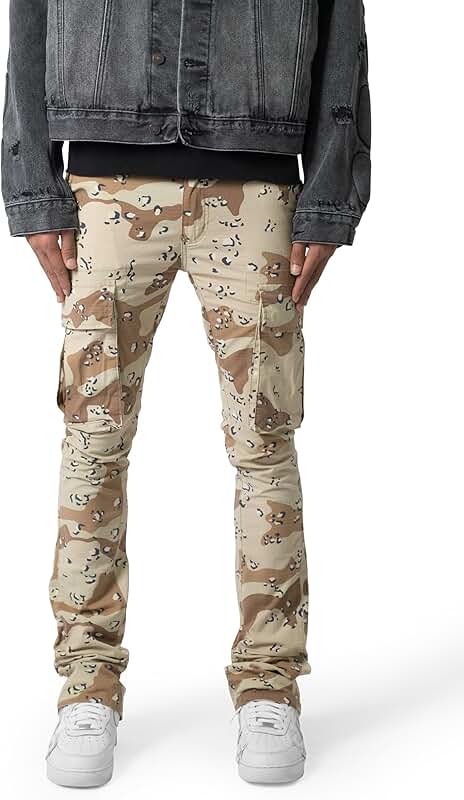 Men's Convertible Skinny Cargo Denim