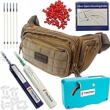 7-in-1 Fiber Optic Cleaning Kit in Waist Belt Bag