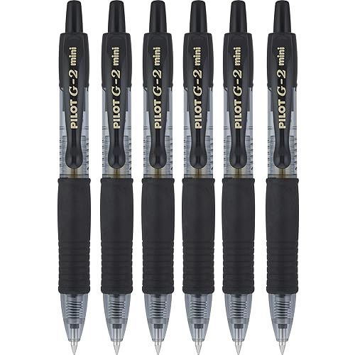 Mini Gel Ink Rollerball Pen Set, 6-Pack